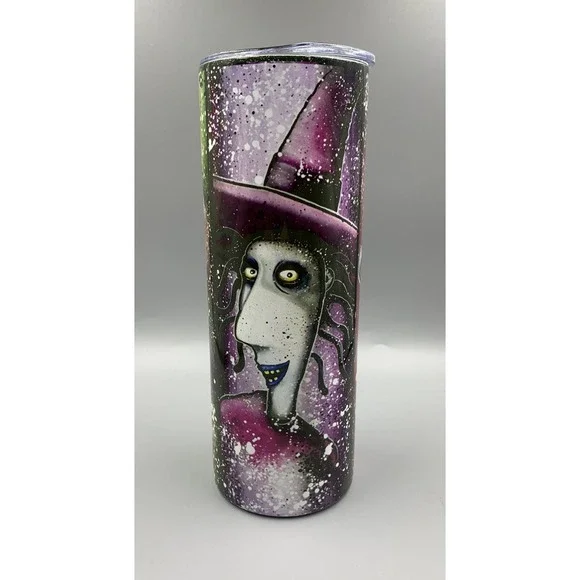 Nightmare‎ Before Christmas Metal Tumbler 20oz Hot/Cold Lock Shock & Barrel - Picture 2 of 6